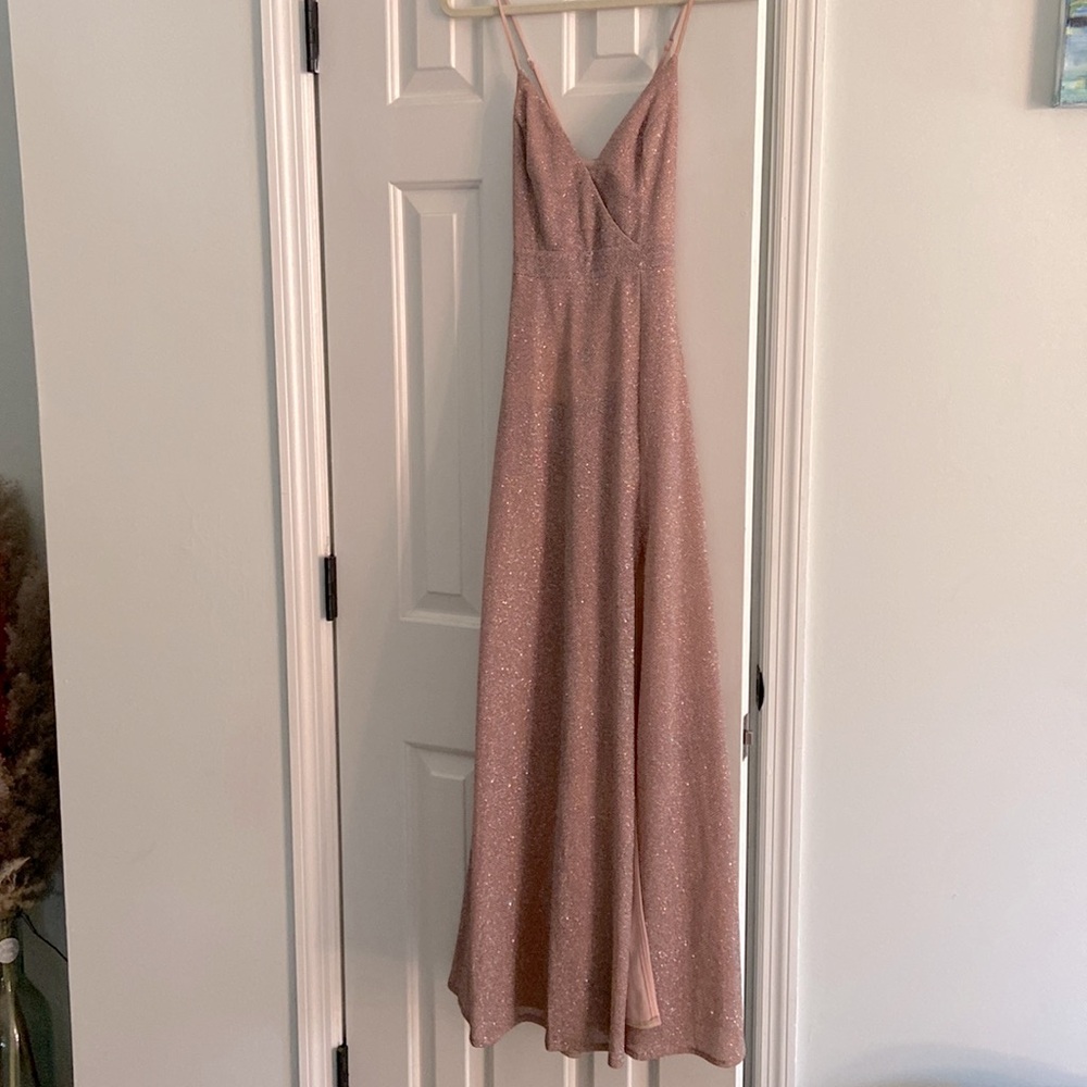 XS sparkly formal dress -pictures wearing dress  for reference